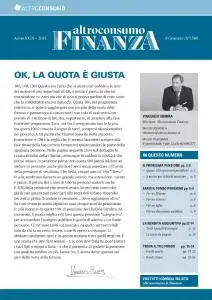 Altroconsumo Finanza N.1300 - 8 Gennaio 2019