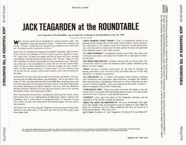 Jack Teagarden - Jack Teagarden At The Roundtable (1959) {2016 Japan SHM-CD Jazz Masters Collection 1200 Series WPCR-29130}