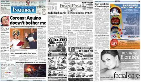 Philippine Daily Inquirer – May 18, 2010