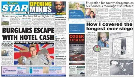 Shropshire Star Shrewsbury Edition – September 18, 2018