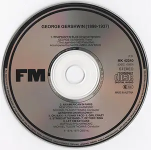 George Gershwin - George Gershwin, piano / M.T. Thomas - Rhapsody In Blue etc. (1925/1976 - 1980's CD issue)