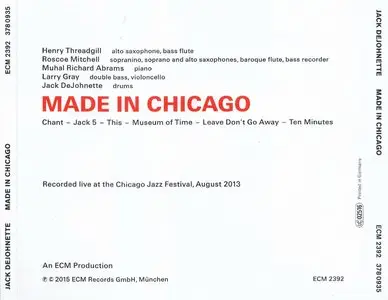 Jack DeJohnette - Made In Chicago (2015) {ECM 2392}