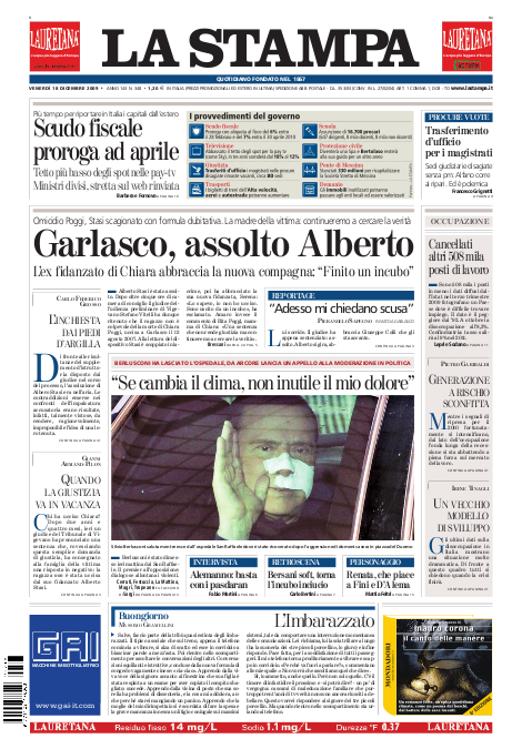La stampa (18-12-09)