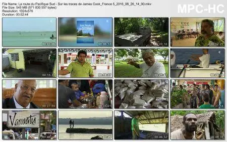 (Fr5) La route du Pacifique Sud - Sur les traces de James Cook (2016)