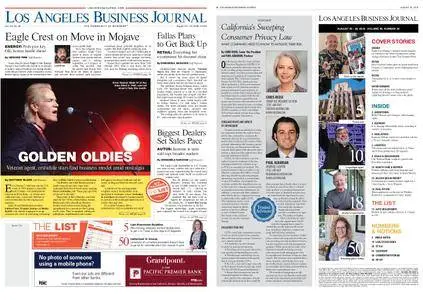 Los Angeles Business Journal – August 20, 2018