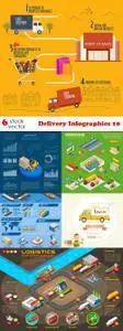 Vectors - Delivery Infographics 10