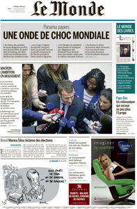 Le Monde du Vendredi 8 Avril 2016