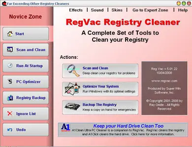 RegVac Registry Cleaner 5.01.22 Retail