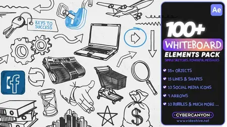 Whiteboard Elements Pack 57954767