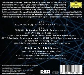 María Dueñas - Paganini: 24 Caprices; Berlioz, Cervelló, Kreisler, Ortiz, Saint-Saëns, Sarasate, Wieniawski (2025)