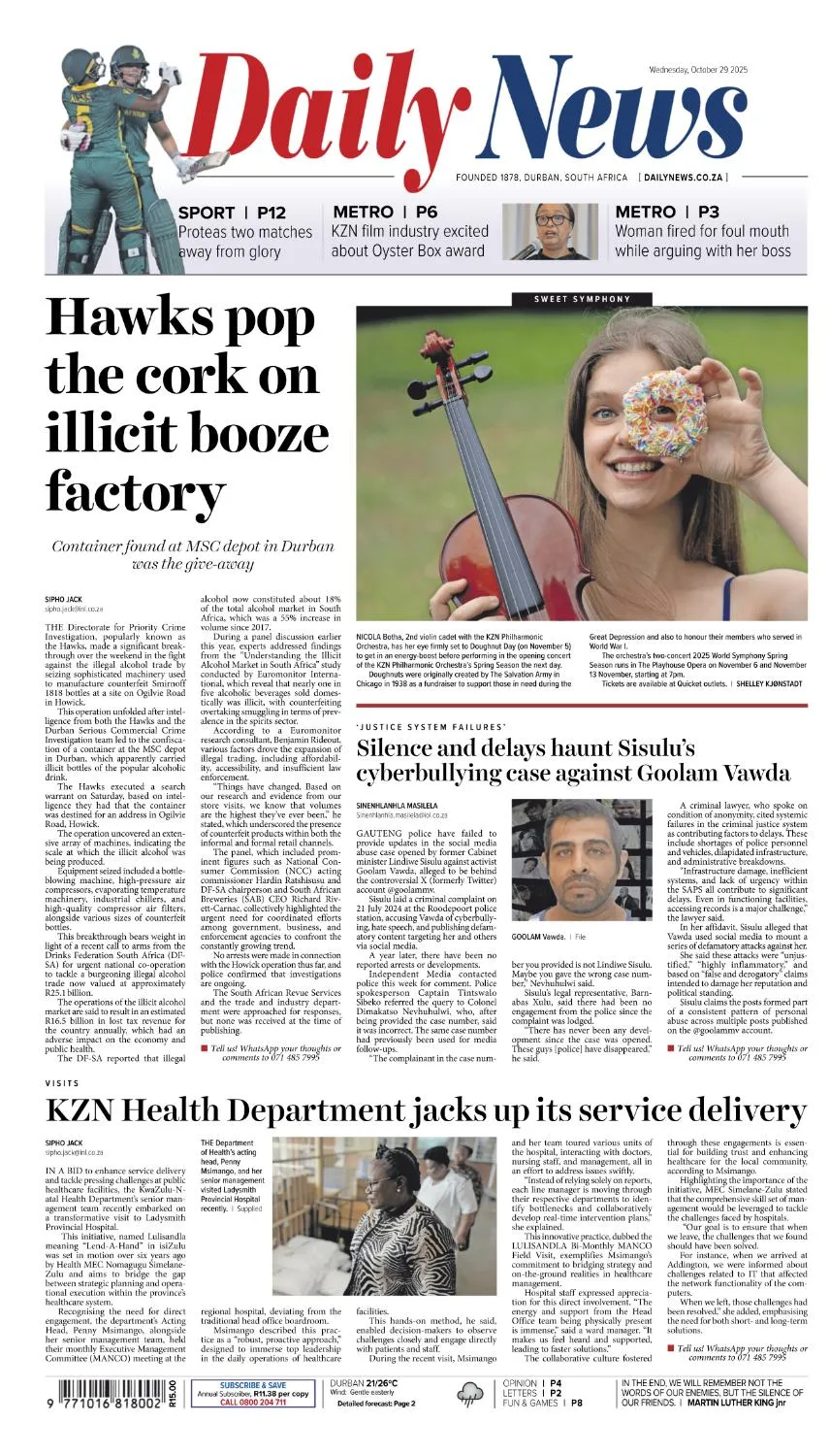 Daily News - 29 October 2025