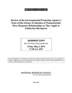 Review of the Environmental Protection Agency's State-Of-the-Science Evaluation of Nonmonotonic Dose-Response Relationships As
