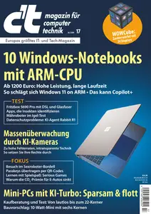 c't Magazin für Computertechnik - 26  Juli 2024