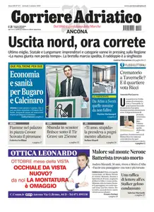 Corriere Adriatico Ancona - 2 Ottobre 2025