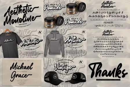 Aesthetic Monoline - Handwritten Font