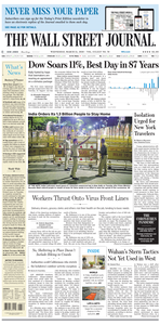The Wall Street Journal – 25 March 2020