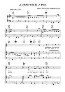 A Whiter Shade Of Pale - Procol Harum (Piano-Vocal-Guitar (Piano Accompaniment))
