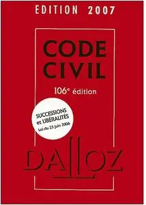 Code Dalloz études droit civil 1re année 2007