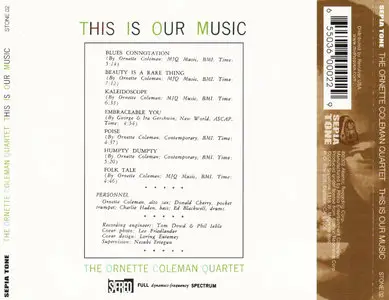 Ornette Coleman - This Is Our Music (1961) {Atlantic}