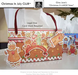 Christmas X-Large Totes Template (printable)