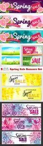 Vectors - Spring Sale Banners Set