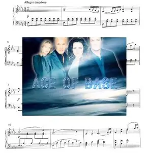 Ace of Base Sheet Music For Piano+Lyrics (+Guitare)