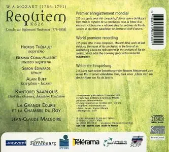 Jean-Claude Malgoire, La Grande Ecurie et la Chambre du Roy, Kantorei Saarlouis - Mozart: Requiem (2005)