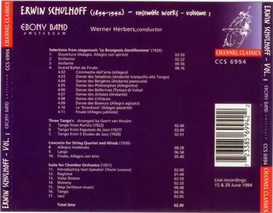 Erwin Schulhoff .- Ensemble Works Vol.1 (1994)