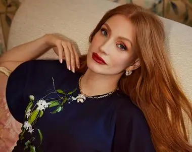 Jessica Chastain by Jessica Chou for Marie Claire US Holiday 2022
