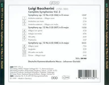 Luigi Boccherini - 28 Symphonies (Deutsche Kammerakademie Neuss, Johannes Goritzki) (1999) (8CD Box set) (REPOST)