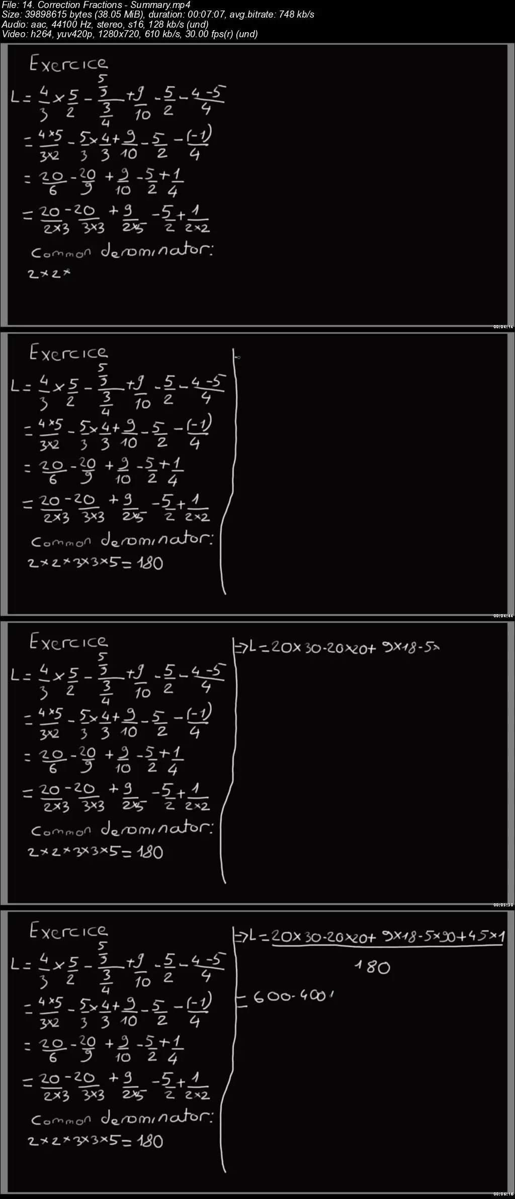 Fractions, Exponents and Square Roots