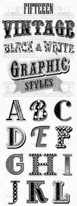 GraphicRiver Vintage Black and White Styles