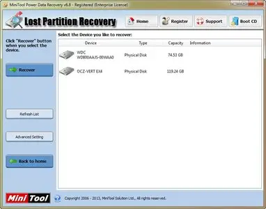 MiniTool Power Data Recovery 6.8.0.0 Bootable Media Builder