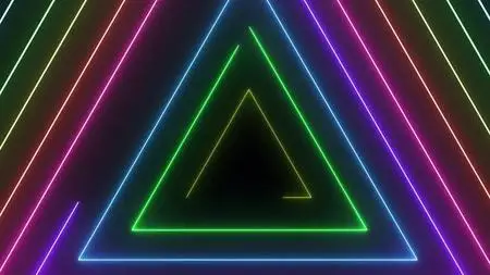 Neon Triangles 1365141