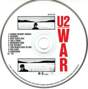 U2 ‎– War (1983) 2 CD Remastered Deluxe Edition 2008