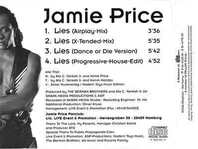 Jamie Price - Lies (Germany CD5) (1994) {Da n.c.e.}