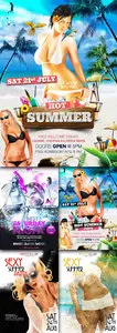 Sexy Summer Party Flyer PSD Template Pack 1