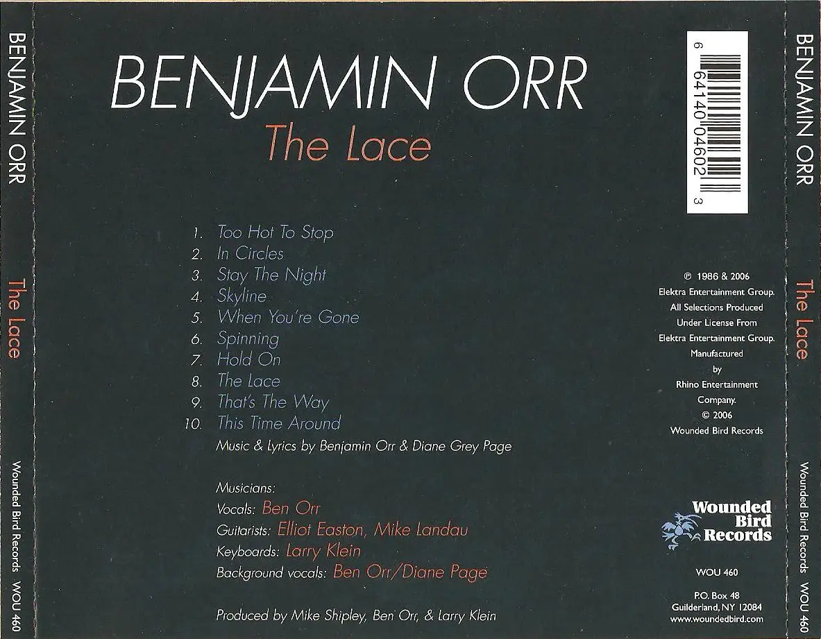 Benjamin Orr - The Lace (1986) [2006, Remastered Reissue] / AvaxHome