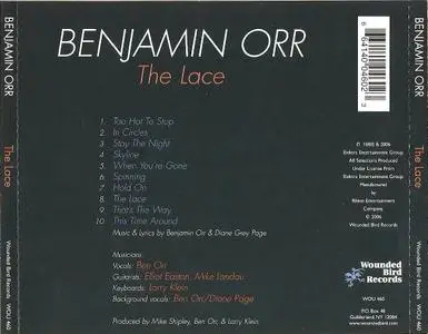 Benjamin Orr - The Lace (1986) [2006, Remastered Reissue]