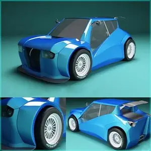 Funny Rally Car - 3D Model