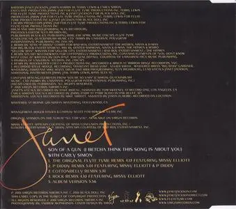 Janet Jackson with Carly Simon - Son Of A Gun (I Betcha Think This Song Is About You) (Europe CD5) (2001) {Virgin}