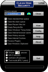 Solway Clean Disk Security 8.0