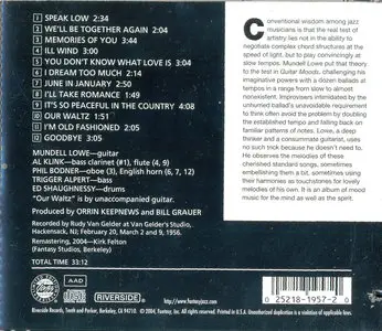 Mundell Lowe - Guitar Moods (1956, remaster 2004)