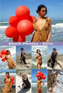 Stock Photos - Girls on the beach