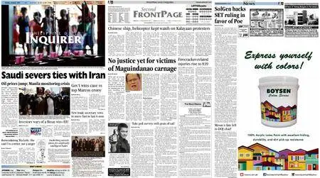 Philippine Daily Inquirer – January 05, 2016