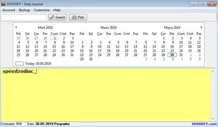 VovSoft Daily Journal 4.7 + Portable