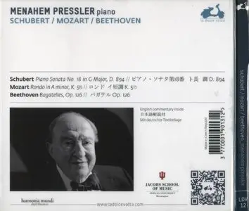 Menahem Pressler - Schubert / Mozart / Beethoven (2013) {La Dolce Volta}