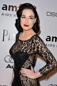 Dita Von Teese ''amfAR Inspiration Gala'' At Los Angeles - October 27th 2010