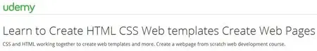 Learn to Create HTML CSS Web templates Create Web Pages