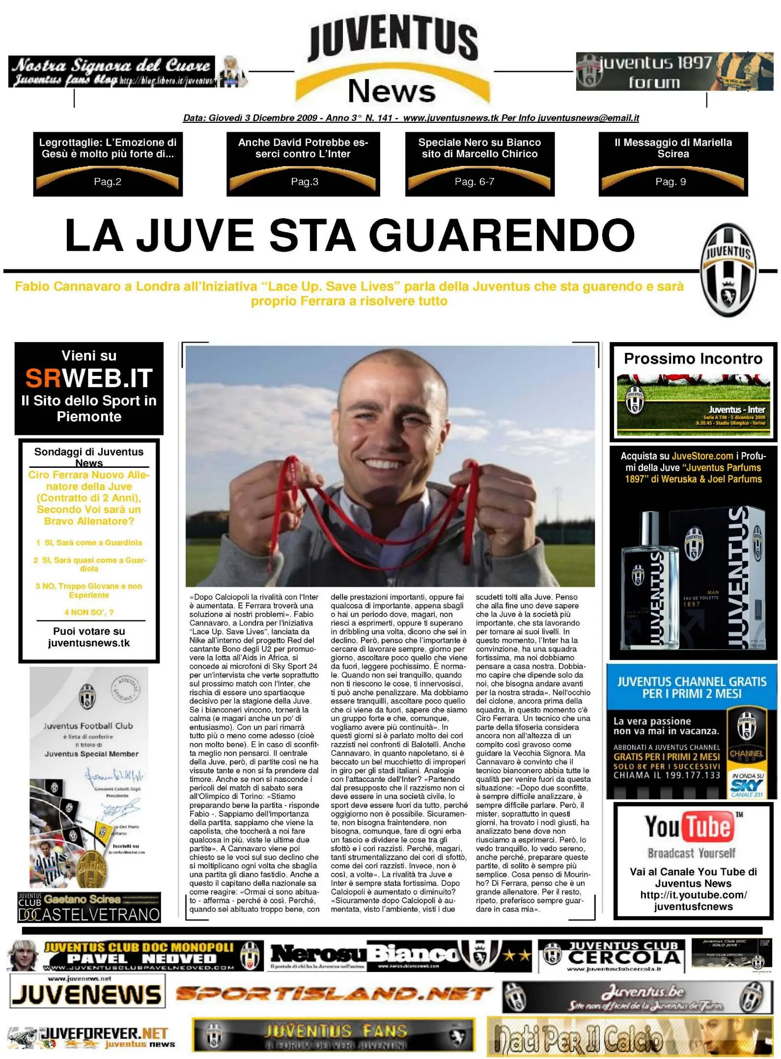 Juventus News 03.12.2009